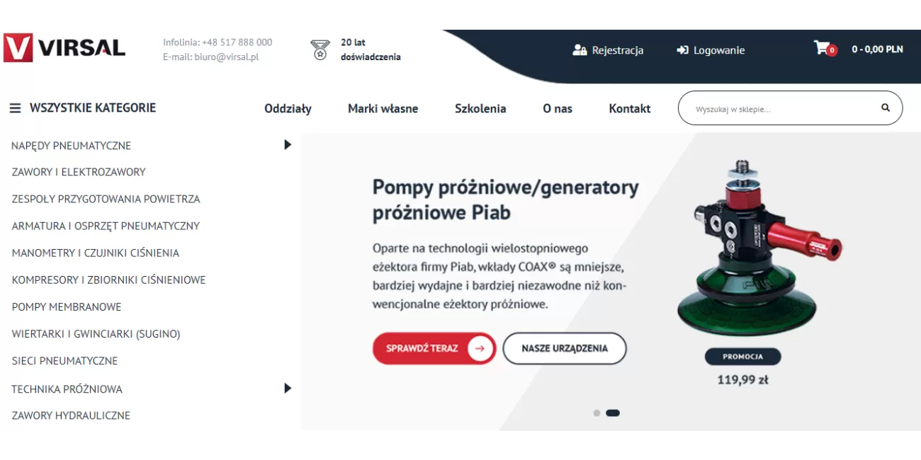 Nowy sklep internetowy B2B Virsal.pl: większa funkcjonalność, więcej możliwości